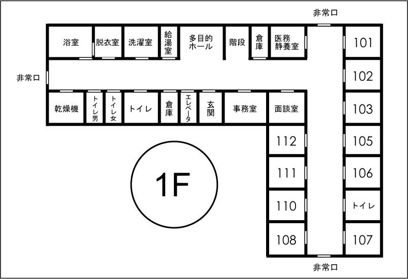 １階配置図